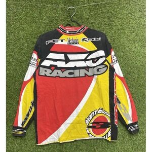 Vintage AXO Sport Shirt Mens Medium Motocross Racing Jersey AOP MX Official